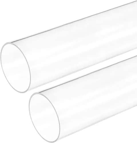 Miniatura 31 de DMiotech 2pcs 0.394 in x 0.551 in 12" tubo de acrílico transparente rígido tubo de plástico para acuario tubería de agua, sistema de refrigeración
