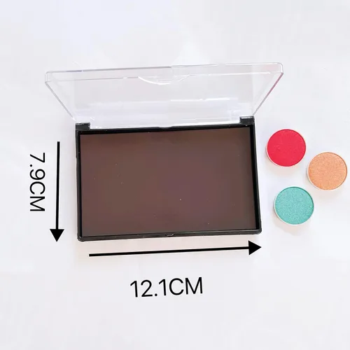 Miniatura 2 de Paleta de maquillaje de peso ligero de sombra de ojos magnética vacía de tamaño pequeño - Viajar, paleta de depósito 4.76 x 3.11, Negro
