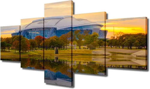 Miniatura 32 de Decoración de sala deportiva Memphis Grizzlies Imágenes para sala de estar, el foro FedEx en Memphis, pinturas de Tennessee, 5 piezas, lienzo, arte