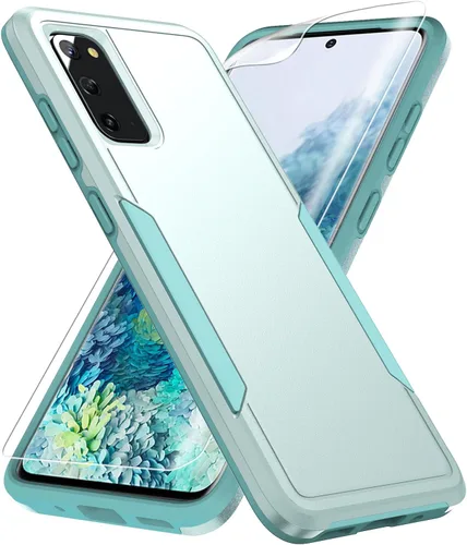 Miniatura 11 de para Galaxy S20 Funda, con protector de pantalla [Probada a caídas de grado militar] Funda protectora resistente y dura para Samsung Galaxy S20