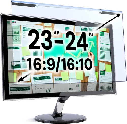 Miniatura 35 de VINTEZ Protector de pantalla de luz azul para monitor de computadora y portátil de 14 pulgadas, película de bloqueo de luz azul anti-UV para PC