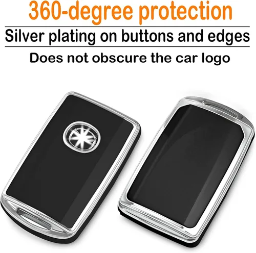 Miniatura 3 de Kirsnda Funda para llavero Mazda, funda con llavero, protección de TPU suave, 4 botones para llave 2019-2025 para 3, Hatchback, CX-50, CX-30, CX-70