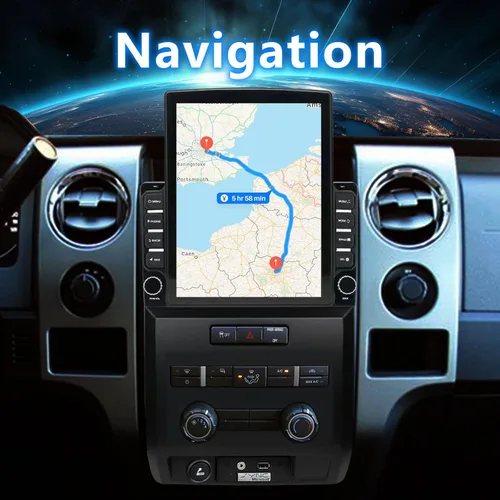 Miniatura 3 de Reemplazo estéreo de radio de coche Android 13 compatible con Ford F150 2009 2010 2011 2012 actualización manual de CA, CarPlay inalámbrico