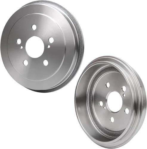 Miniatura 21 de Detroit Axle - Kit de freno trasero para Honda Civic CRX Prelude Acura Integra Rotores de freno perforados y ranurados Pastillas de freno