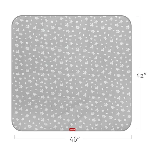 Miniatura 5 de Tapete antisalpicaduras para debajo de la silla alta, antideslizante, impermeable, tapetes de piso para la hora de comer, lavables, portátiles, Gris