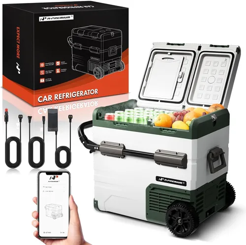 Miniatura 11 de A-Premium Refrigerador portátil de 12 voltios para auto de 39 cuartos de galón (36.7L), refrigerador para el coche con control de aplicación de zona