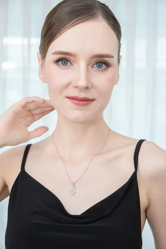 Miniatura 7 de B BRILLIANT Sterling Silver Personalized Alphabet Letter Name Script Initial Pendant Necklace for Women Girls
