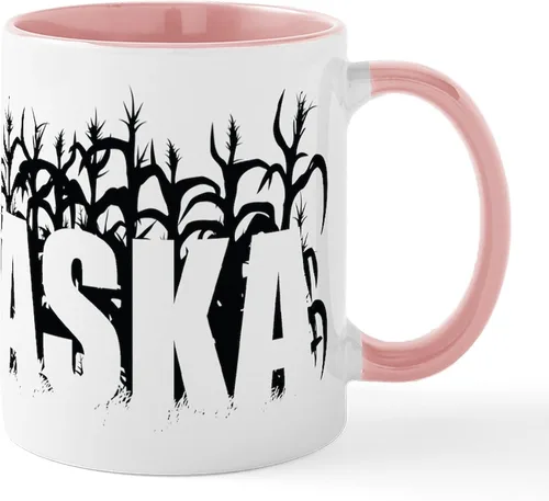 Miniatura 47 de CafePress I Love Nebraska Taza de café de cerámica de 11 oz (11.0 fl oz)