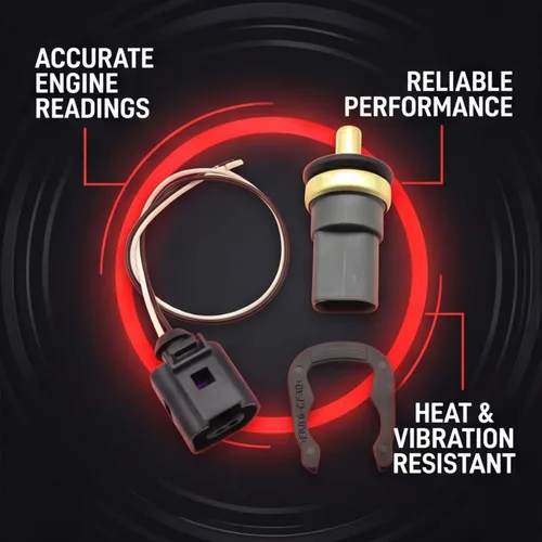 Miniatura 6 de Sensor de temperatura del refrigerante con arnés de coleta 158-0784 compatible con Audi A3 A4 A5 A6 A8 Q5 Q7 S4 S5 TT VW Golf Jetta Passat Beetle CC
