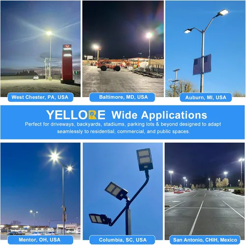 Miniatura 9 de Luces LED de estacionamiento de 240 W, 33600 lm, luces LED para poste de tamaño caja de zapatos, 800 W HID/HPS de reemplazo, 5000 K, IP65, CA