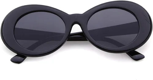 Miniatura 5 de Laurinny Gafas de sol auténticas Clout Bold Oval Retro Mod Kurt Cobain Clout Round Lens