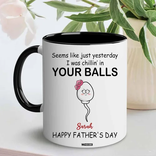 Miniatura 3 de WHIDOBE Taza personalizada para papá (1 niño) taza personalizada de 11 oz 15 onzas para papá de niños, regalo divertido para el día del padre