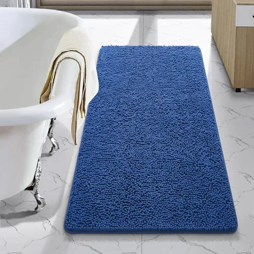 Miniatura 68 de LOCHAS Alfombra de Baño de Lujo Lanuda Tapete de Baño 24 x 17 Pulgadas, Alfombras de Baño Lavables Antideslizantes para Baño y Ducha, Alfombras