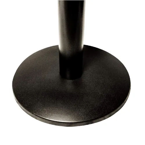 Miniatura 4 de Juego combinado de barrera de puntal de seguridad de cola de cinturón retráctil HT de 40 pulgadas (2 postes de cinturón negro)