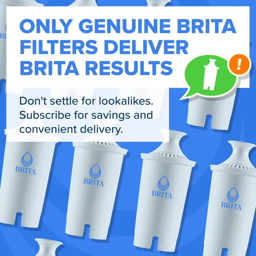Miniatura 8 de Filtro de agua Brita Plus, sin BPA, filtro de repuesto de alta densidad para jarras y dispensadores, reduce 2 veces los contaminantes*, dura dos