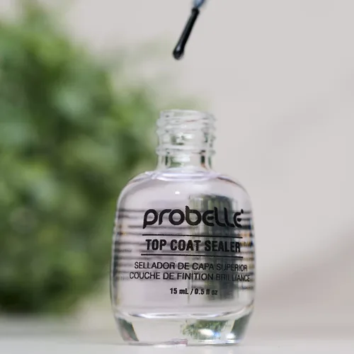Miniatura 8 de Probelle Sellador de capa superior, capa superior de esmalte de uñas de secado rápido, acabado de uñas brillante de alto brillo