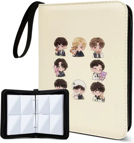 Carpeta para tarjetas fotográficas con 400 bolsillos, libro con mangas, álbum de fotos para tarjetas Lomo