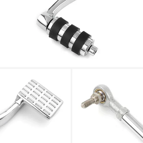 Miniatura 5 de TCT-MOTORPARTS Controles delanteros con clavijas, palancas y varillas para Harley Sportster XL1200 2004-2013 XL1200C 2004-2008 Cromo