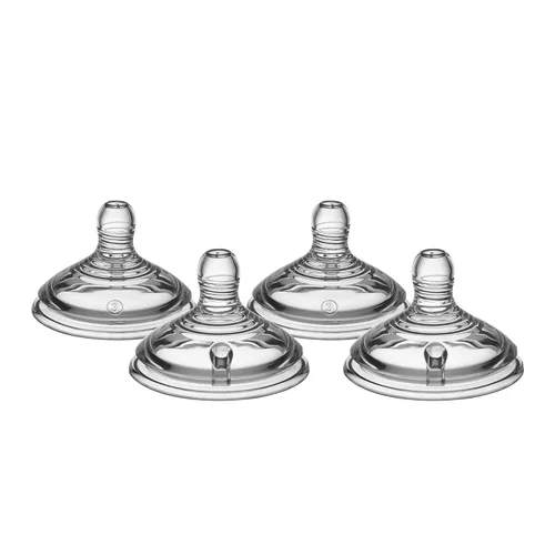 Miniatura 11 de Tommee Tippee Natural Start - Tetinas para biberón, parecidas al pecho para un pestillo natural, válvula anticólica, silicona suave, flujo medio