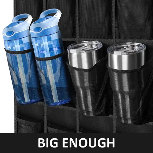 Miniatura 2 de Organizador de vasos, organizador de botellas de agua, 24 soportes sobre la puerta, estante de almacenamiento de botellas de agua, organizador
