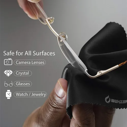Miniatura 4 de IBENZER Paños de limpieza de microfibra para electrónica - Paño de limpieza de lente de cámara de microfibra, lentes, pantallas, lentes, iPad