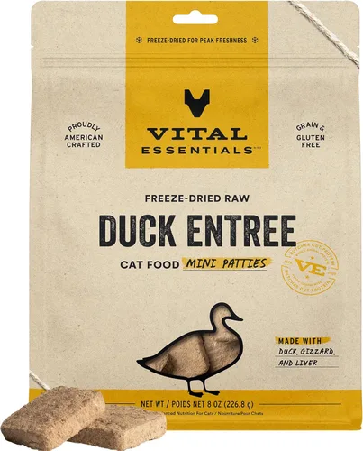 Miniatura 22 de Vital Essentials Alimento Crudo Liofilizado para Gatos, Mini Hamburguesas de Pavo, 8 oz