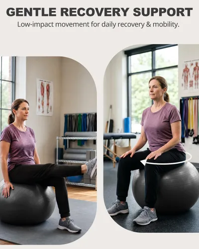 Miniatura 8 de Trideer Pelota de ejercicio para yoga, pilates y fitness. Equipo de pelota de estabilidad para gimnasio en casa y silla de oficina, accesorios