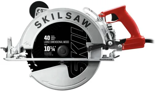 SKIL Sierra circular de la impulsión del gusano del magnesio de 10-1/4 pulgadas con la cerradura de la torsión- SPT70WM-71