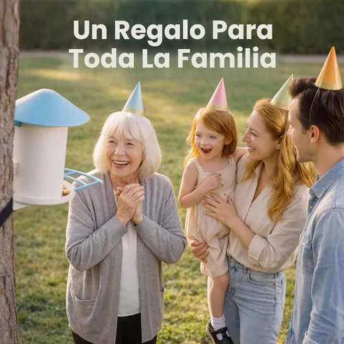 Miniatura 7 de NETVUE por Birdfy Alimentador Inteligente para Pájaros con Cámara AI Alimentado por Energía Solar, Observación de Aves Silvestres Inalámbrica de Azul