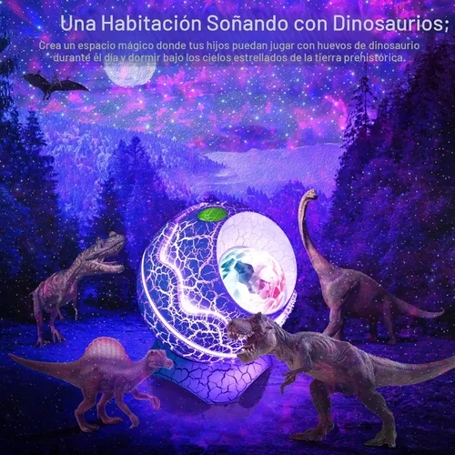 Miniatura 6 de Rossetta Proyector de estrellas, proyector de galaxia para dormitorio, luz nocturna LED Aurora con altavoz Bluetooth, ruido blanco, temporizador