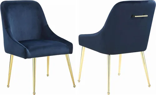 Coaster Home Furnishings - Mayette - Sillas laterales tapizadas de metal - Sillas de comedor sin brazos de terciopelo con patas metálicas cónicas