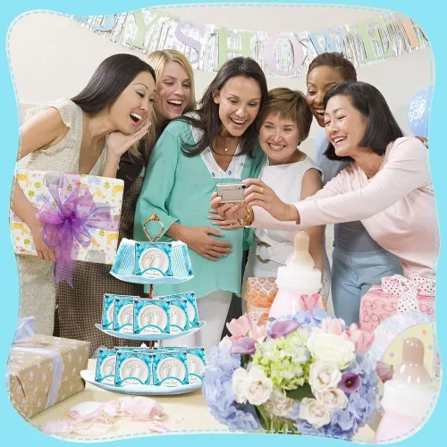 Miniatura 5 de AIXIANG Jabones para baby shower, hechos a mano, color azul, regalo para pies de bebé, para revelación de género, regalos y decoraciones de baby