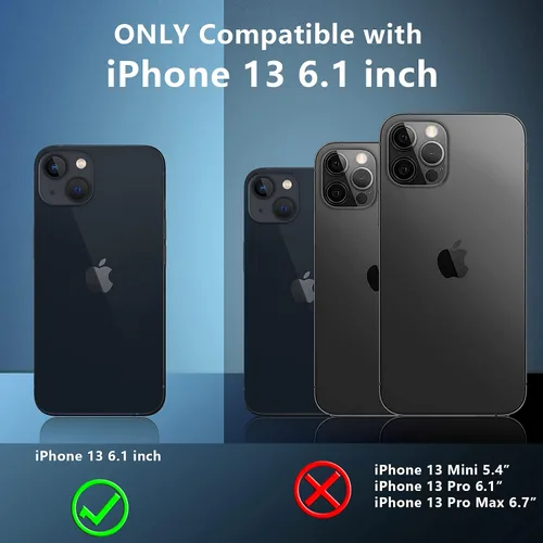 Miniatura 2 de Red2Fire Funda para iPhone 13, [Cuerpo Completo 360] [Protección de Servicio Pesado] con Protector de Pantalla Integrado Resistente Robusto 12 Pies