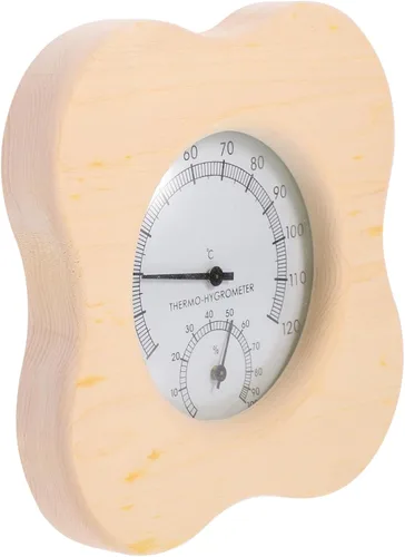 Miniatura 6 de Gadpiparty Wooden Hygrometer and Thermometer for Sauna Room, Multi-Functional Humidity Temperature Meter, Sauna Equipment Accessory with Precise