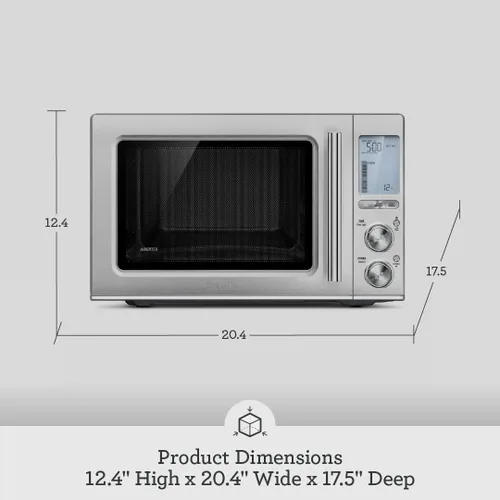 Miniatura 7 de Breville BMO850BSS Horno de Microondas de Encimera Smooth Wave, Acero Inoxidable Cepillado
