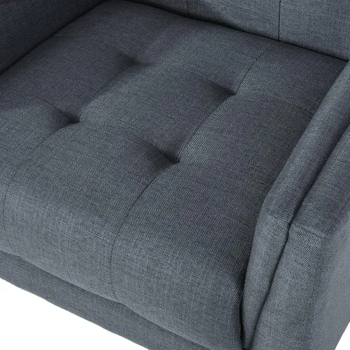 Miniatura 11 de Christopher Knight Home Evelyn Mid Century - Sillón de tela moderna, color gris oscuro, nogal