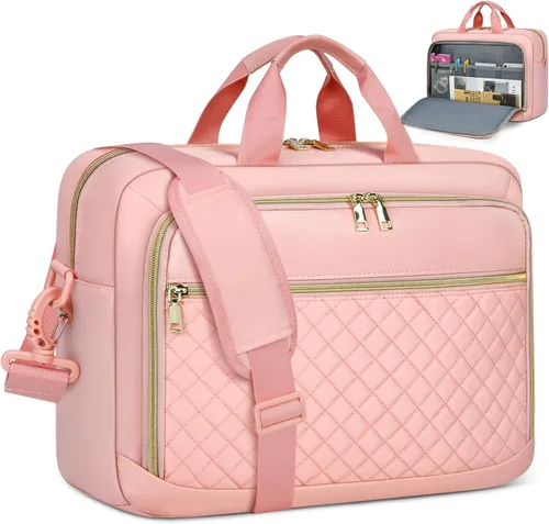 Miniatura 17 de NEWHEY Bolsa para laptop de 17.3 pulgadas, maletín para computadora portátil para mujeres y hombres, bolsa de hombro impermeable, bolsa de mensajero