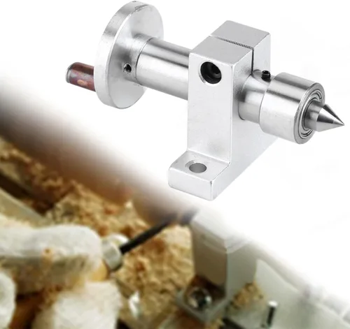 Miniatura 3 de Centro activo de doble rodamiento, centro giratorio ajustable de alta precisión para máquina de torno para carpintería, herramientas de automóvil