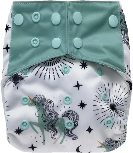 Miniatura 20 de Cubierta impermeable reutilizable para pañales: para pañales de tela preplegados, planos, ajustados o insertos (átomo)