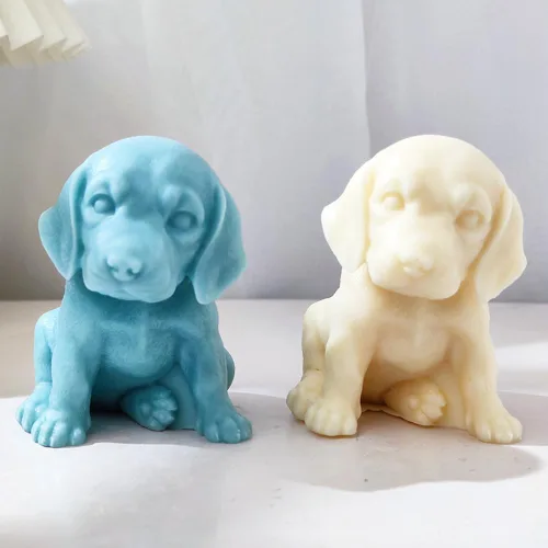 Miniatura 4 de Molde de labrador grande de silicona para velas de cera de jabón, resina epoxi, manualidades, perro, cachorro, animal, deshierbe, fiesta, cena