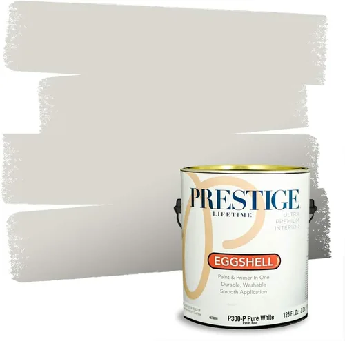 Miniatura 75 de PRESTIGE Paints - Pintura interior e imprimación en uno, 1 galón, cáscara de huevo, pimienta envejecida