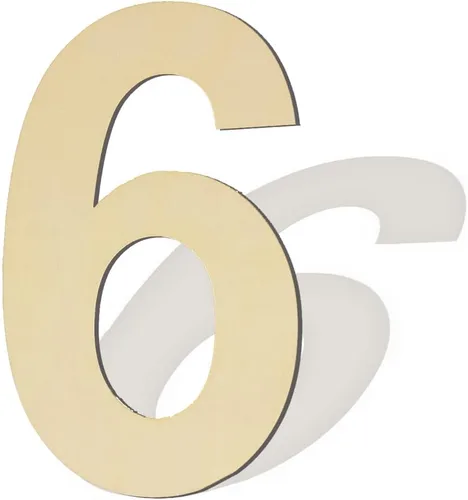 Miniatura 48 de Números de madera sin acabar - 3 grande de 15 pulgadas, en blanco y grande para manualidades de bricolaje, decoraciones de bodas y fiestas de Número