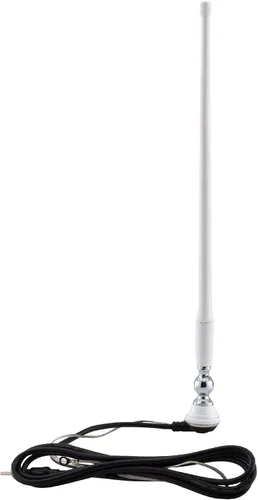 Miniatura 5 de RecPro Antena de mástil de goma para radio AM/FM RV con cable de 72 pulgadas Montaje superior o lateral Antena de goma flexible con base Negro