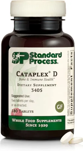 Proceso estándar Cataplex D - Apoya el sistema inmunológico, la fuerza ósea y la salud ósea - Ayuda a la absorción de calcio - Contiene vitamina D y