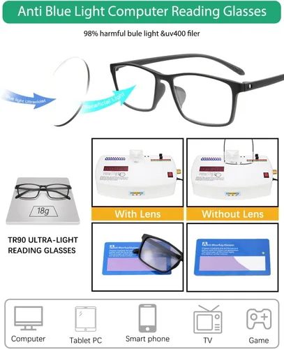 Miniatura 5 de Lentes de lectura fotocromáticos multienfoque para hombres y mujeres, lentes de sol de transición progresiva de alta calidad, anti rayos UV, luz azul