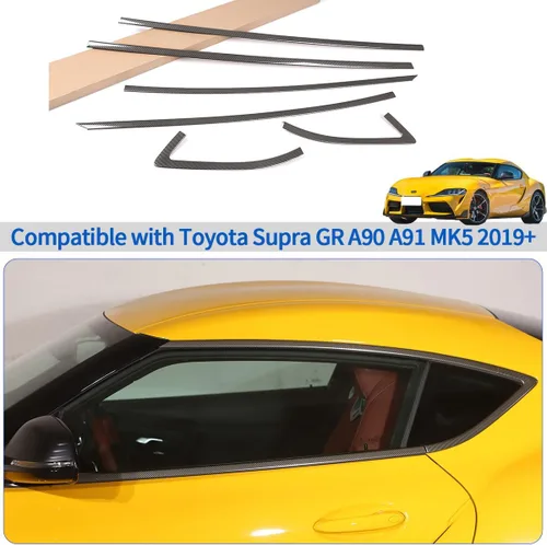 Miniatura 7 de Compatible con Toyota Supra GR A90 A91 MK5 2019-2026, tira de sellado de ventana de automóvil, antiarañazos, 6