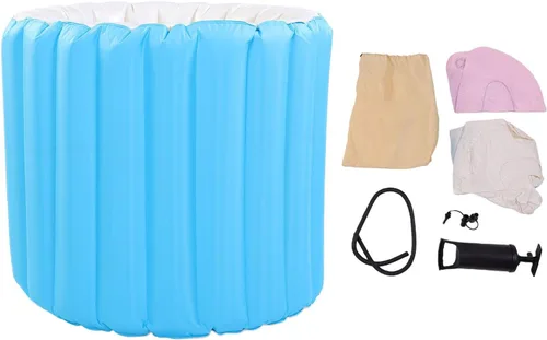 AUNMAS Portable Bath Tub for Adults, Inflatable Bathtub with Air Pump Blow Up Cold Plunge Tub for Ice Bathing Outdoor