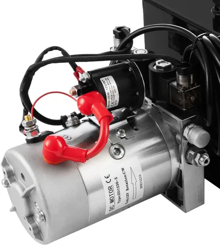 Miniatura 8 de TOPDEEP Unidad de potencia hidráulica Remolque de descarga de doble efecto de 8 cuartos de galón Bomba hidráulica DC 12V, bomba hidráulica Depósito