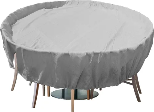 Miniatura 13 de Fundas para muebles de patio, impermeables, resistentes a los rayos UV, resistentes a los rayos UV, para exteriores, mesa redonda y rectangular