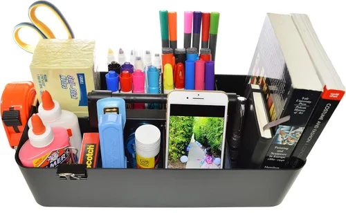 Miniatura 5 de Divisores DIY de 8 Compartimentos, Caddy Portátil Grande, Multiusos, Apilable, Solución Moderna para Escuela, Oficina, Escritorio, Uso Infinito